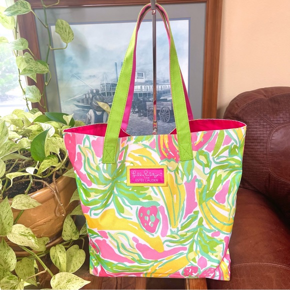 Lilly Pulitzer Tropical Print Tote Bag - Picture 2 of 11